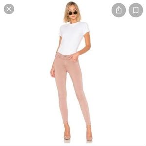 AG GOLDSCHMEID THE FARRAH HIGH RISE SKINNY CROP SIZE 29
COLOR: IS BLUSH PINK